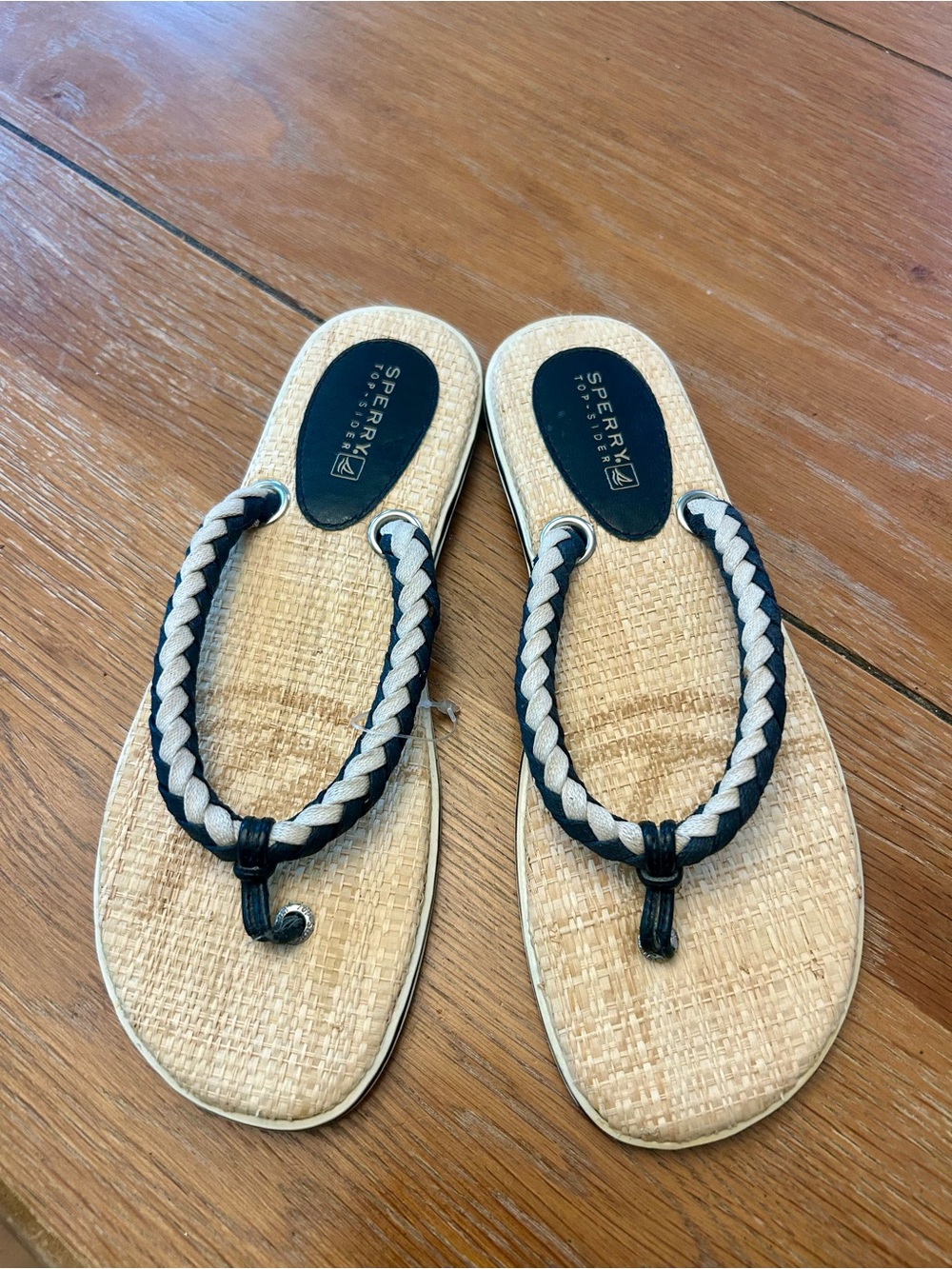 Sperry Braided Thong Flip Flops